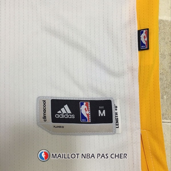 Maillot Authentique Manche Courte Golden State Warriors Curry 30 Blanc